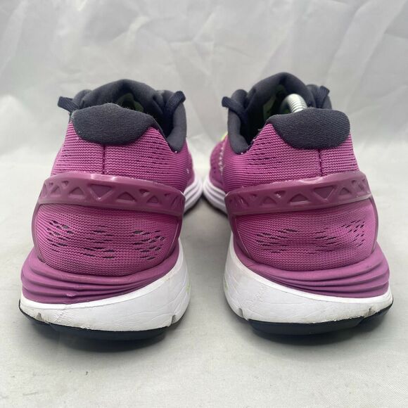 Nike Lunarglide+ 5 Running Shoes Pink/Lime Women’s Sz 6.5 (599395-610) - Picture 6 of 9